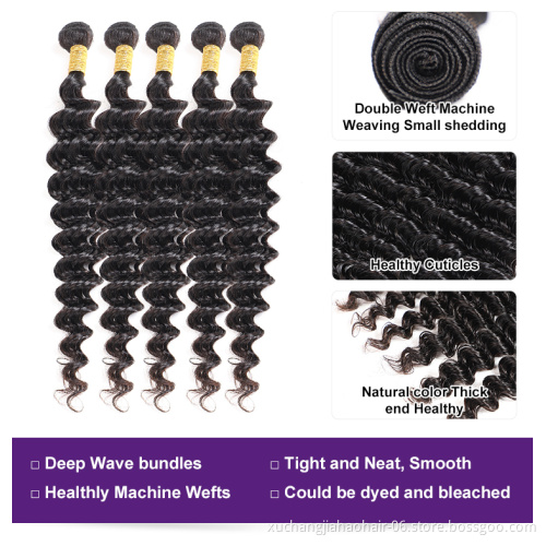 Woman`s Romance free sample hair bundles wholesale alibaba virgin human deep wave cuticle aligned hair 40 inch human hair